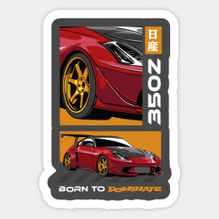 Nissan Sports Car Sticker